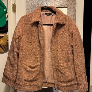 Cozy Tan Sherpa Jacket